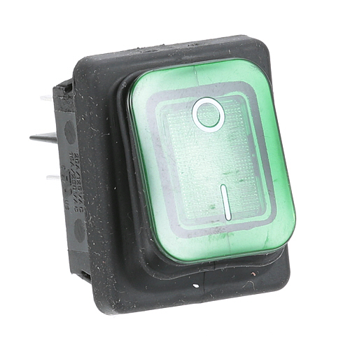 (image for) Prince Castle 197-006 SWITCH - ROCKER, LIGHTED (GREEN)